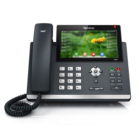 New Yealink SIP-T48G VoIP Phone with Large Color Touch Screen Now ...