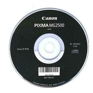 Canon Pixma Printer Setup CD Drivers Installation Disc MG2520 MG2522 ...