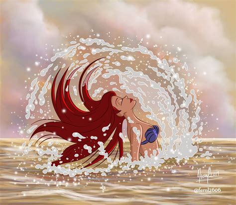 ARIEL by FERNL on DeviantArt in 2020 | Mermaid wallpapers, Disney ...