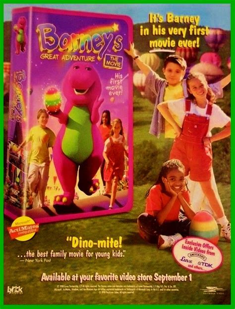 Barney's Great Adventure Video Promo Ad by BestBarneyFan on DeviantArt