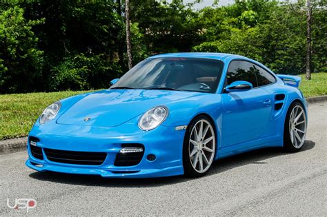 Baby Blue Porsche 911 Turbo Gets a Distinct Look with Custom Goodies ...