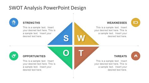 Diamond SWOT PowerPoint Template - SlideModel