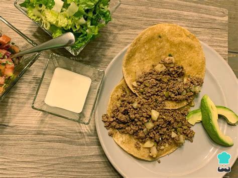 Tacos de CARNE MOLIDA - Receta Mexicana