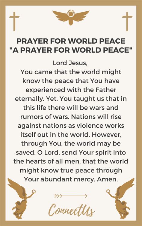 10 Powerful Prayers for World Peace – ConnectUS