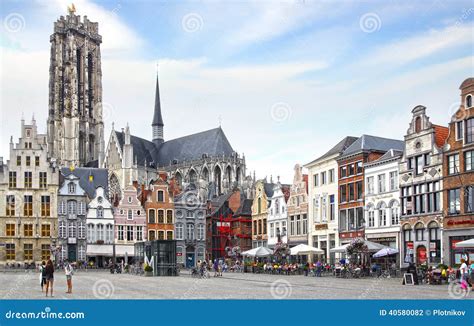 St. Rumbold S Cathedral at Grote Markt Editorial Photography - Image of ...