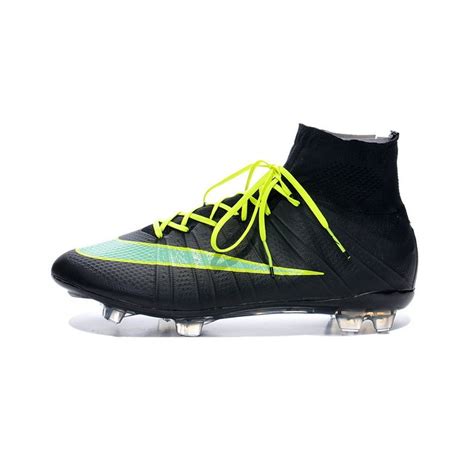 New 2014-2015 Nike Mercurial Superfly 4 FG ACC Black Green