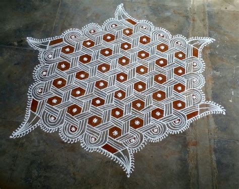 25 dots star as line pattern kolam || Contest Kolam – Kolams of India