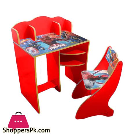 Buy Wooden Study Table & Chair Set For Kids Spiderman at Best Price in ...