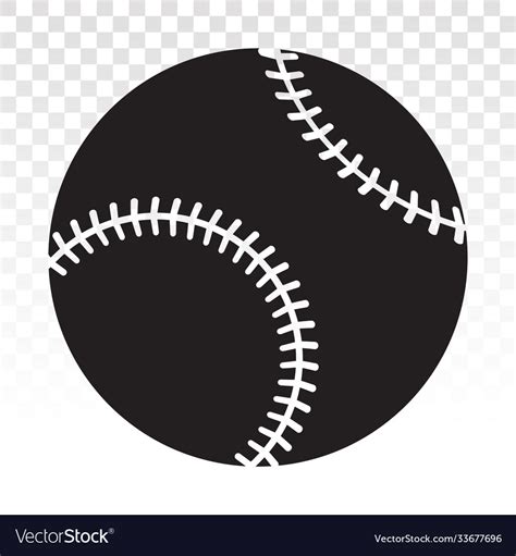 Baseball ball flat icon for sport apps or website - Stock Image ...