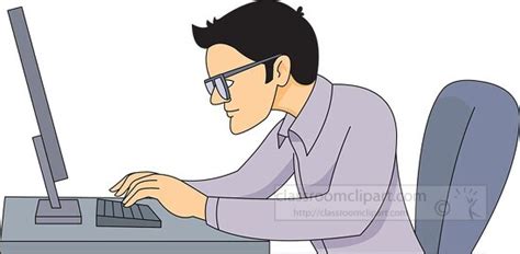 computer programmer working on coding clipart - Classroom Clip Art