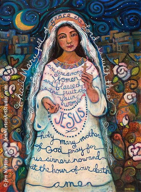 Hail Mary prayer Art Print