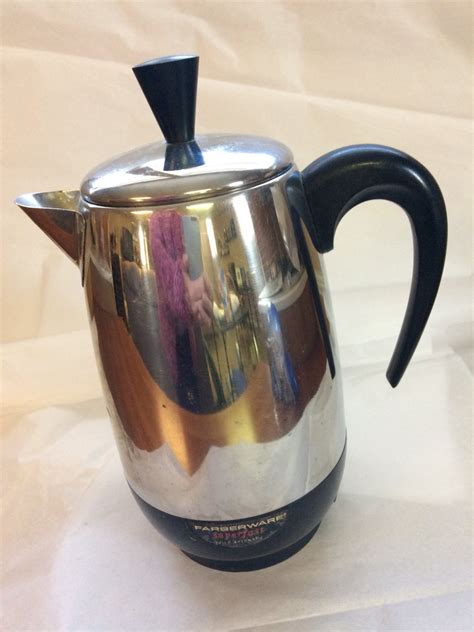 Vintage Coffee Percolator Farberware 8 Cup Coffee Pot NO