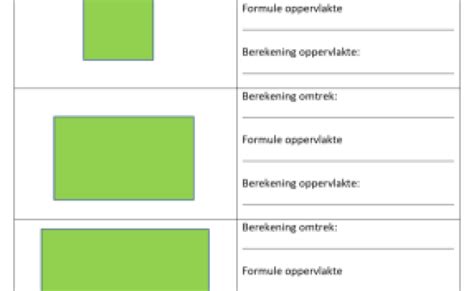 Omtrek Oppervlakte Rechthoekige Figuren Met Letters Stappenplan ...