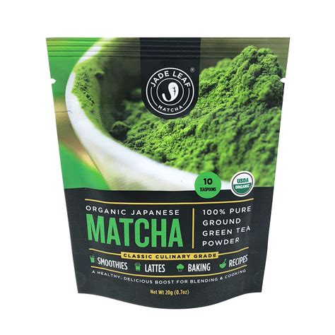 Jade Leaf Matcha Organic Japanese Culinary Matcha Powdered Tea, 0.7 Oz ...