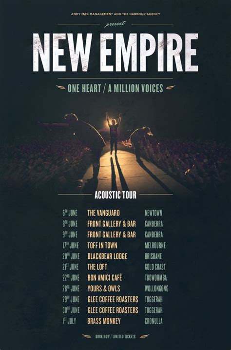 New Empire - Band tour poster by Cade Embery, via Behance | Tour ...