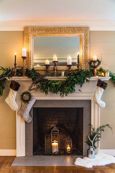 Christmas Fireplace Mantel Images