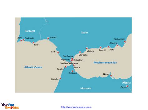 Strait Of Gibraltar Map – Map Of The World