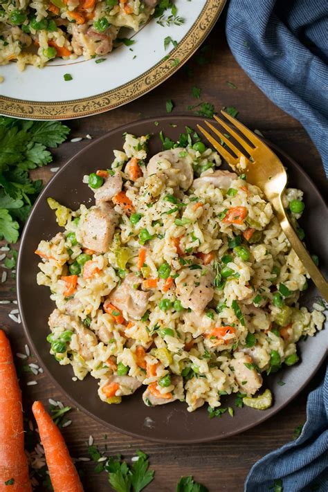 One Pan Creamy Chicken and Rice - Cooking Classy