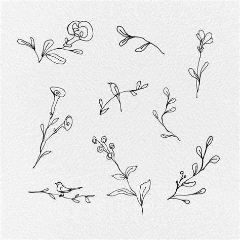 Free Floral Lines Cliparts | Gogivo