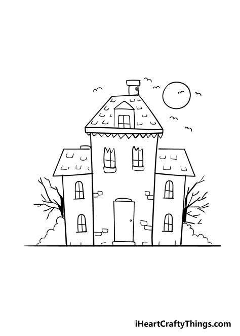 Easy Mansion Drawing