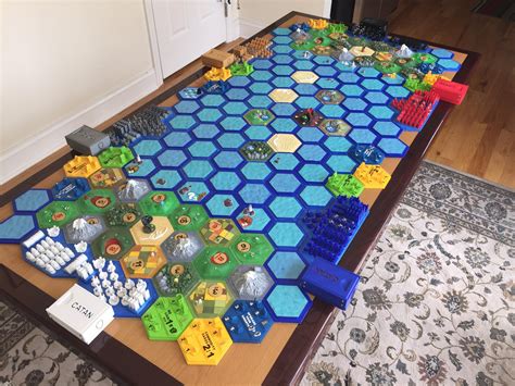 I finally completed my 3D printed Catan game. X-post from r/3dprinting ...