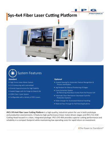 IPG Photonics' Fiber Lasers YLR Series - IPG Photonics Corporation ...