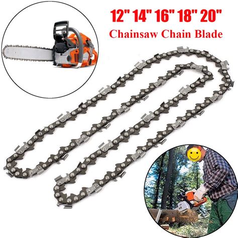 12''/14''/16''/18''/20'' Chainsaw Chain Blade Replacement Saw Parts For ...