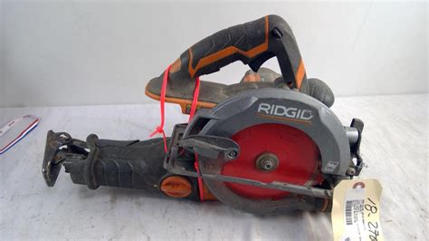 Ridgid Cordless Circular Saw, Ridgid Cordless Reciprocating Saw, 2 ...