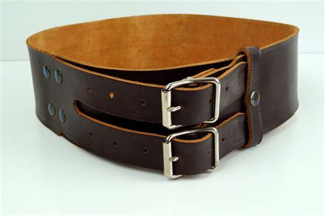 Vintage Brown Leather Belt. Very Thick Wide Real Leather Belt - Etsy