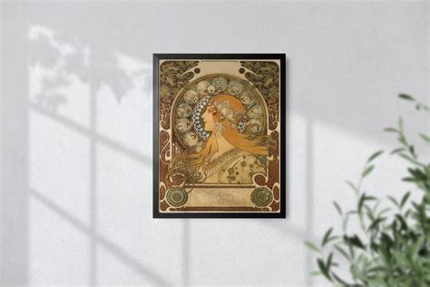 Alphonse Mucha Zodiac Print Alphonse Mucha Zodiac Poster | Etsy