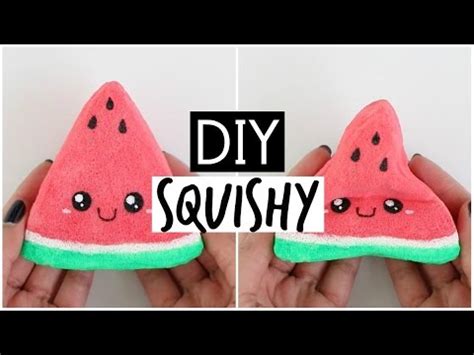 DIY Watermelon Squishy - Handmade SUPER Squishy Stress Ball - YouTube