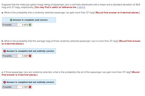 Solved Suppose that the miles-per-gallon (mpg) rating of | Chegg.com