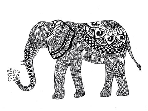 Elephant Zentangle by Neetika Agarwal on Dribbble