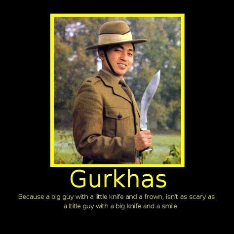 Gurkhas! | Military jokes, Army humor, Military humor