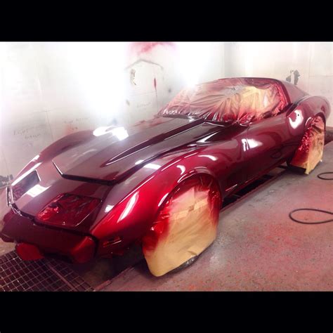 Candy red custom paint on a corvette stingray Old Corvette, Vintage ...