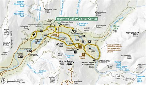 Yosemite National Park Map Guide