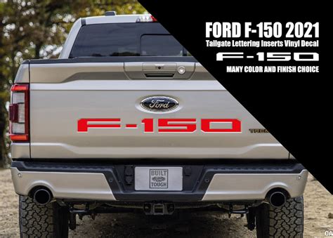 Ford F-150 2021 Tailgate Lettering Inserts Vinyl Decal Sticker | Etsy