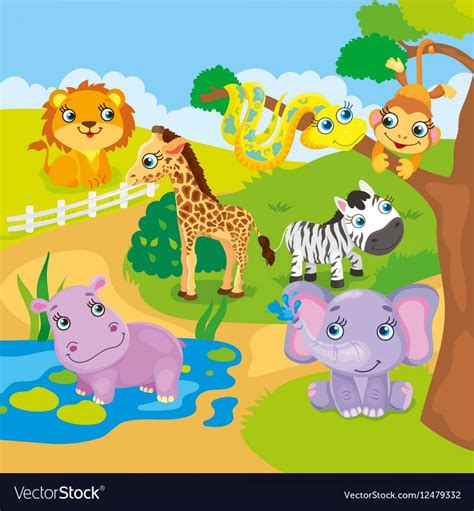 Zoo Animals Vector at Vectorified.com | Collection of Zoo Animals ...