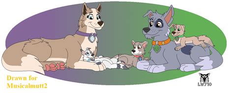 Gift: Rocky and Tundra with Pups by Lightningwolf710 on DeviantArt