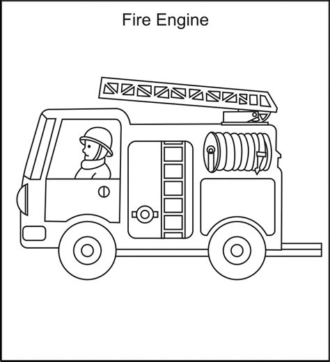 Free Printable Fire Truck Coloring Pages For Kids - Afvere