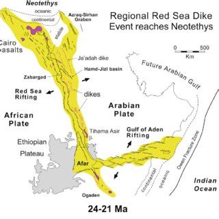 Tectonic map of the Red Sea-Gulf of Aden rift system in the latest ...