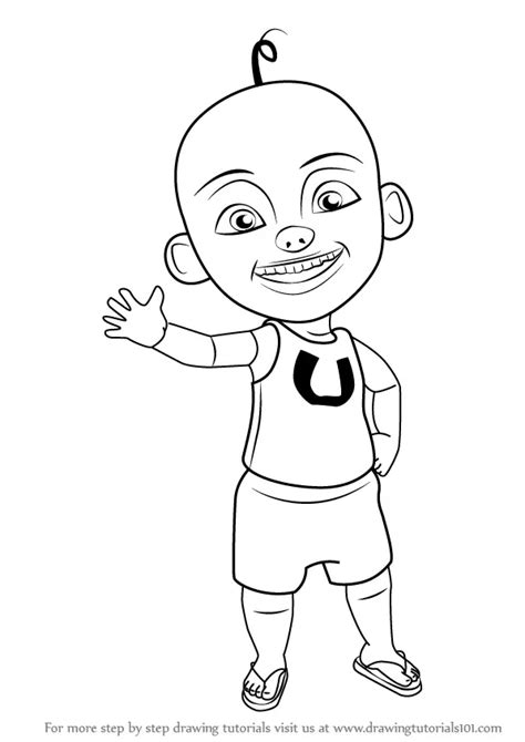 Learn How to Draw Upin from Upin & Ipin (Upin & Ipin) Step by Step ...