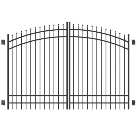 Freedom Black Aluminum Driveway Gate in the Driveway Gates department ...