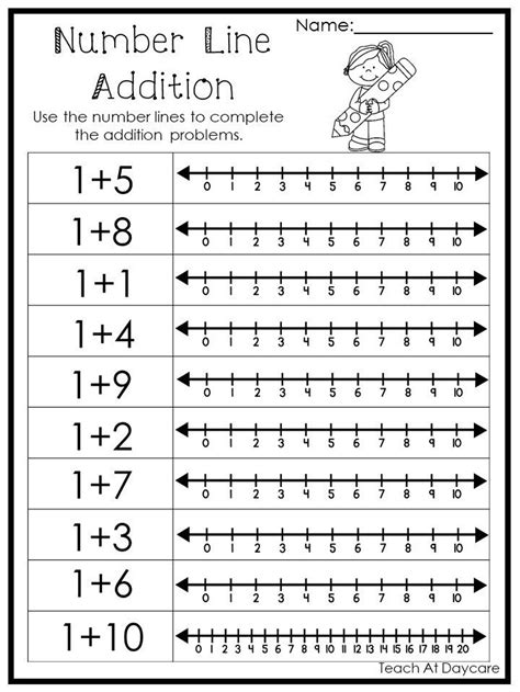 Number Line 1-10 Worksheets