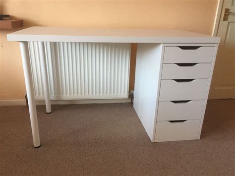 Ikea (Alex/Linnmon) White Desk inc Drawers | in Dalston, London | Gumtree