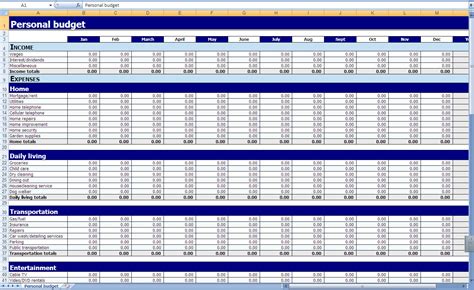 How To Set Up A Monthly Expense Spreadsheet with regard to Monthly And ...