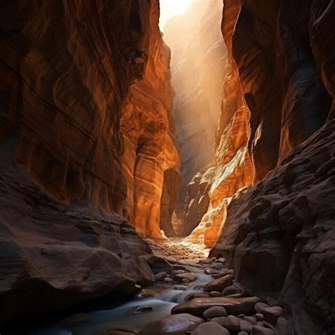 Premium AI Image | Slot canyon