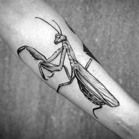 50 Praying Mantis Tattoo Designs For Men - Insect Ink Ideas | Mantis ...