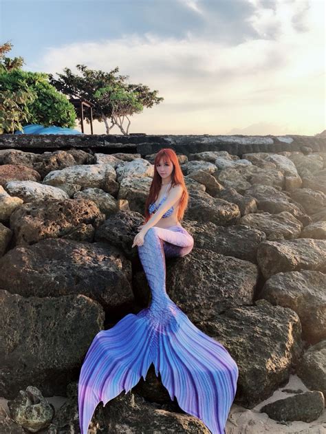 2018 NEW Blue Swimmable Mermaid Tail for Kids Women with Monofin ...