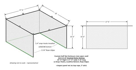 Custom Golf Cage Netting - Custom Netting and Nets by Gourock.com